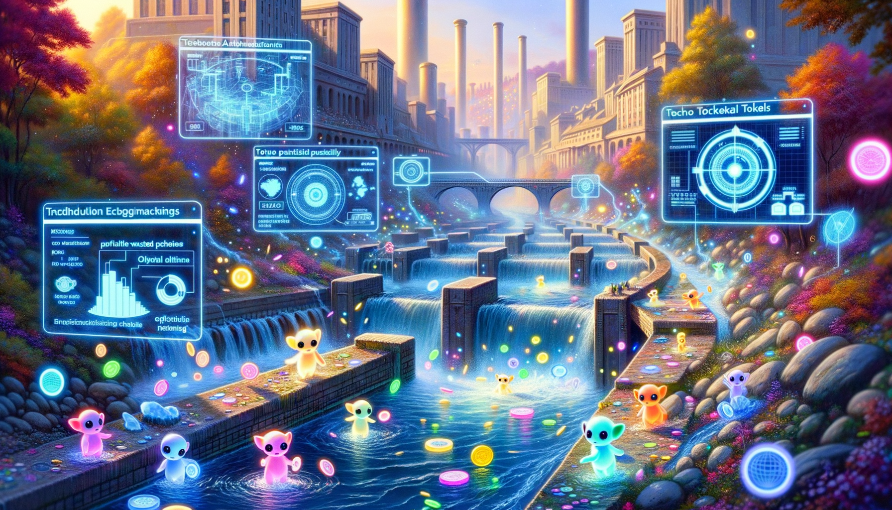 Visualization of token usage patterns in AI development